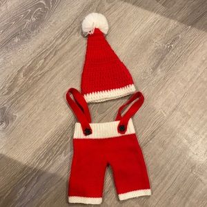 Newborn Santa crochet outfit - great for photo prop